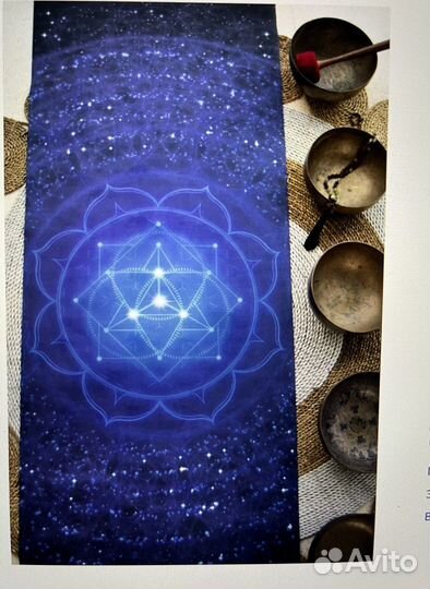 Коврик для йоги Niidra,микрофибра+каучук, толщ 3мм