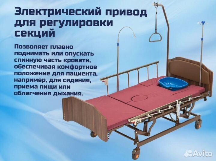 Медицинская кровать функциональная