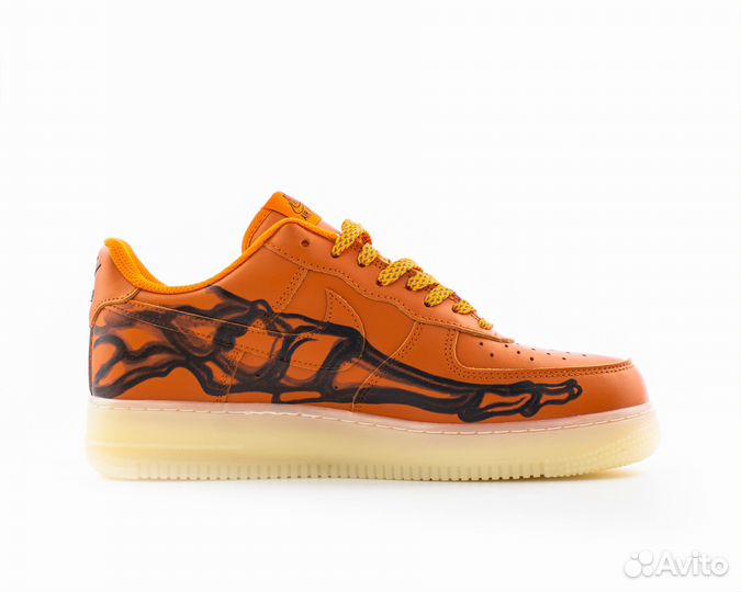 Мужские Кроссовки Nike Air Force 1 Low Orange Skel