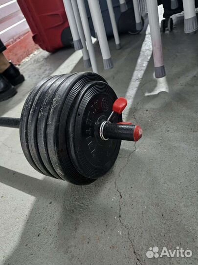 Штанга с блинами