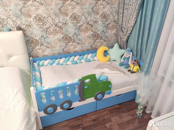 Грузовик, единорог не обычная кровать из дерева