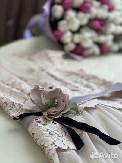 Платье в пол вечернее длинное нарядное 42-44