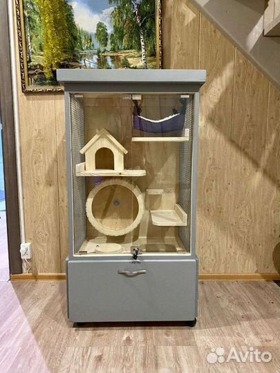 Витрина - клетка для шиншилл, дегу, белок и др