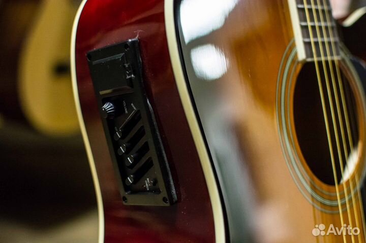 Электроакустическая Гитара Caraya + Аксессуары