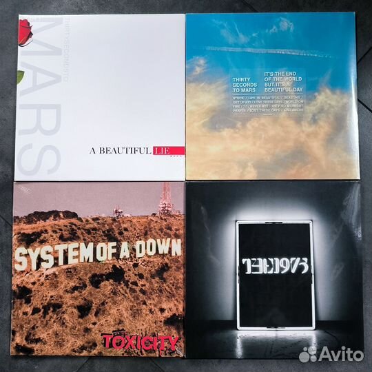 Винил 30 Second to Mars,Garbage,Green day, Nirvana