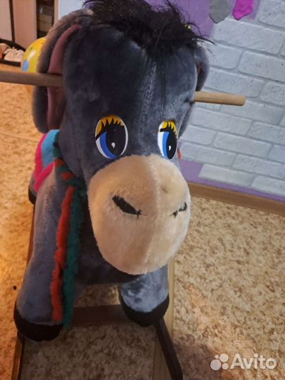 Детская лошадка качалка