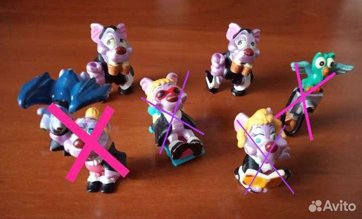 Киндер сюрприз вампирчики,кошки египетские,попугаи