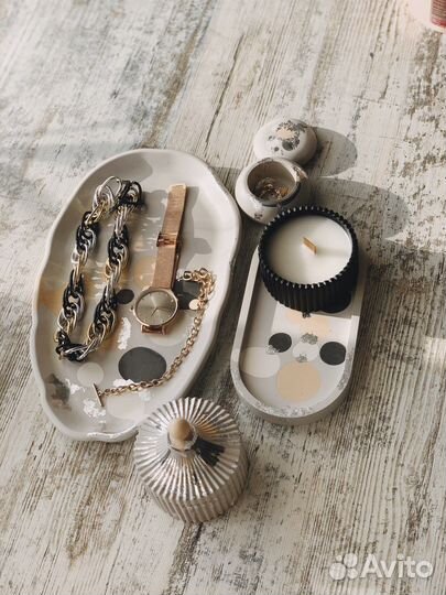 Гипсовый подарочный набор свечи