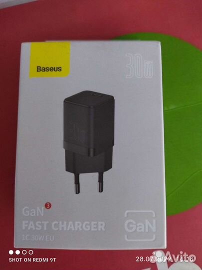 Сетевое зарядное устройство baseus 30W