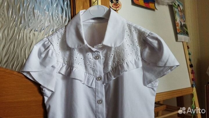 Школьная блузка 128