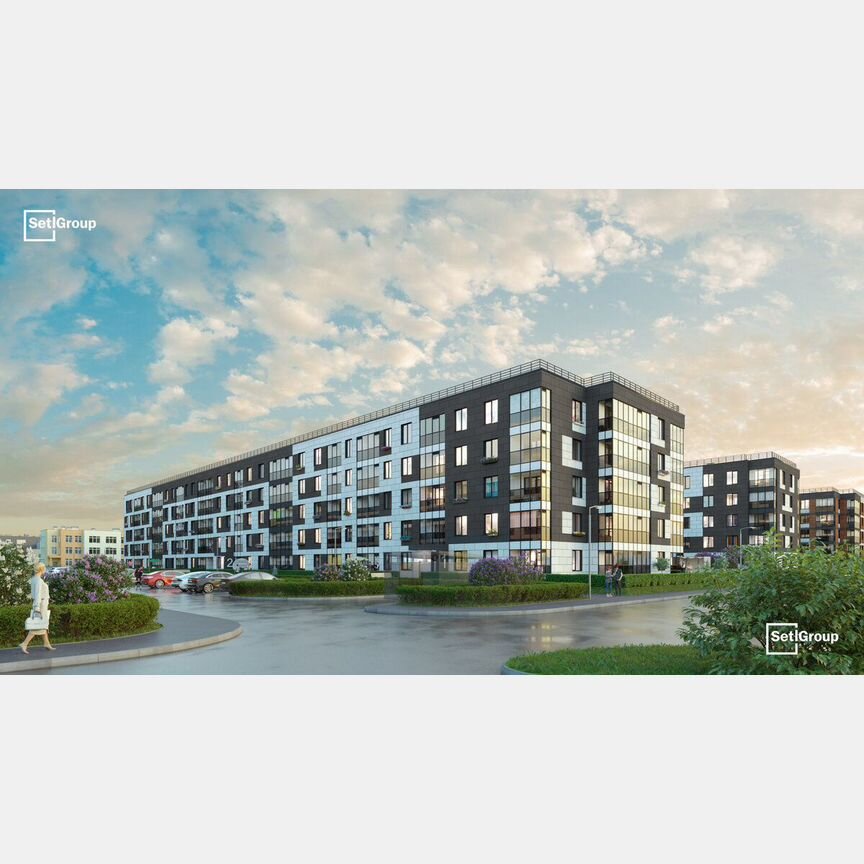 1-к. квартира, 37,6 м², 2/5 эт.