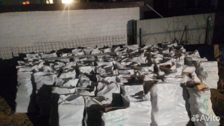 Дрова дубовые колотые сухие в мешках