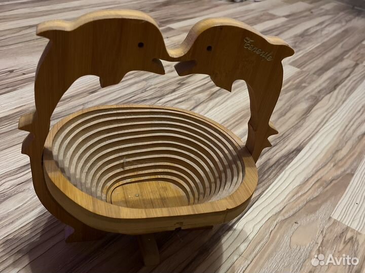 Деревянная корзинка