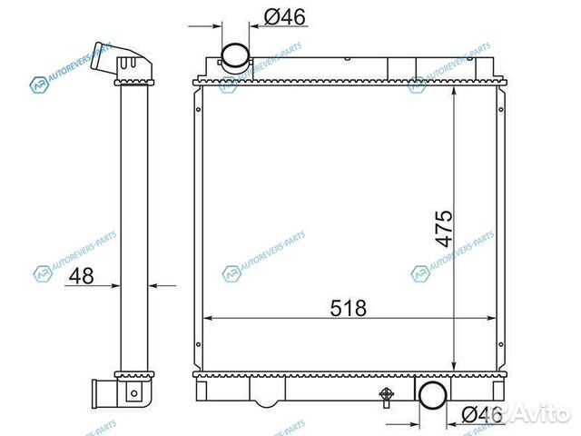 MC0084-5-MT Радиатор mitsubishi fusocanter 02-06