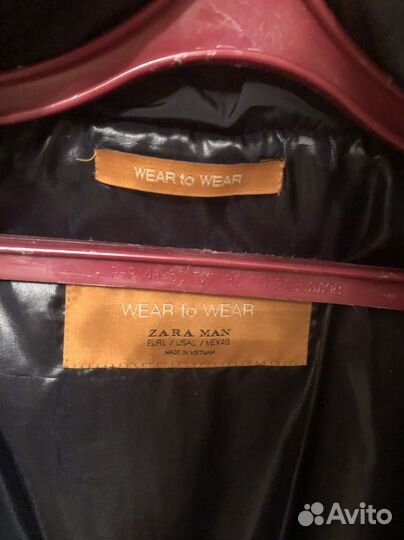 Куртка zara мужская 46-48 новая темно-синяя