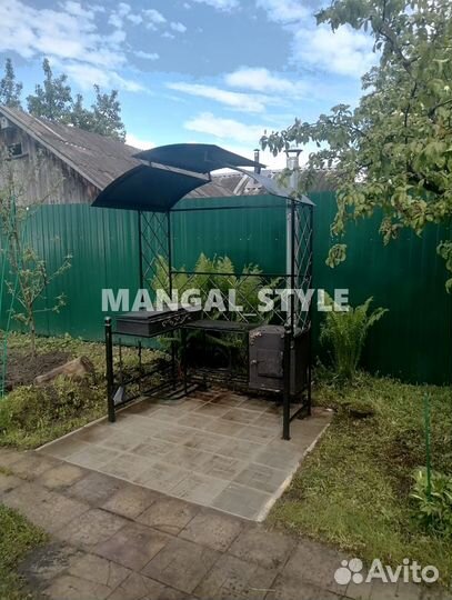 Мангал с крышей