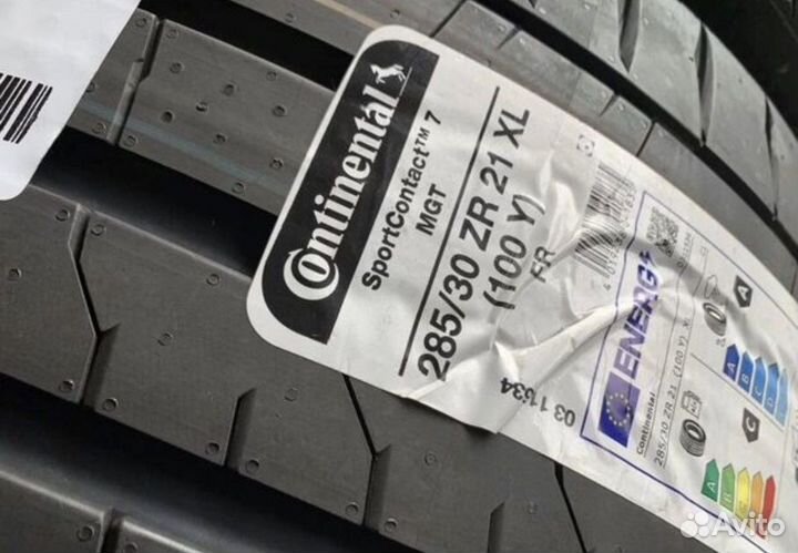 Continental ContiSportContact 7 255/35 R21 и 285/30 R21 98Y