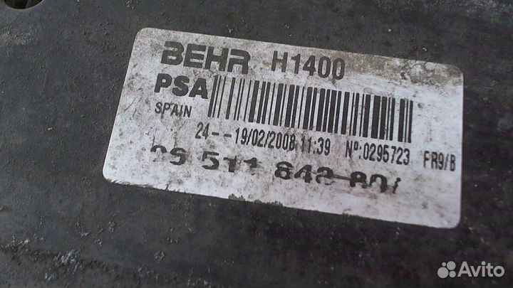 Радиатор интеркулера Peugeot 207, 2008