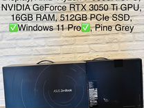 Asus ZenBook Pro 15 oled 5800/RTX 3050Ti16GB/RAM