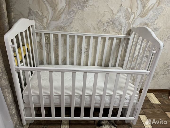 Детская кровать манеж + матрац