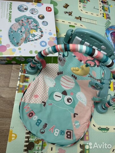 Развивающий коврик baby go с пианино