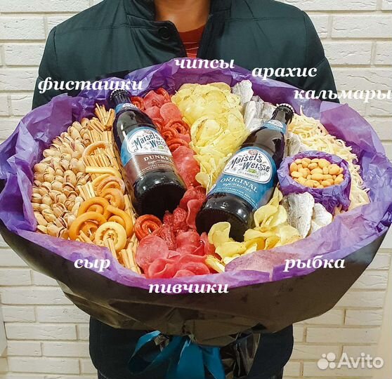 Мужские букеты. 23 февраля. Съедобные букеты