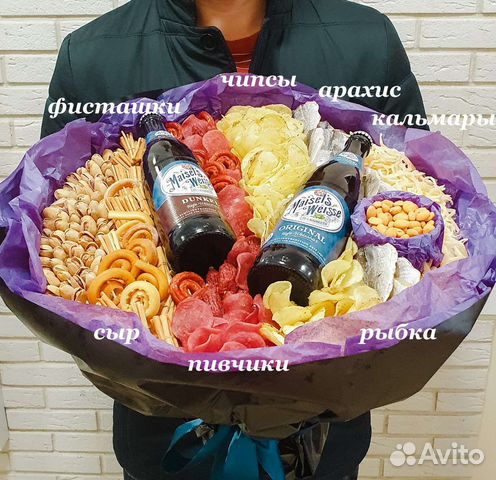 Мужские букеты. 23 февраля. Съедобные букеты