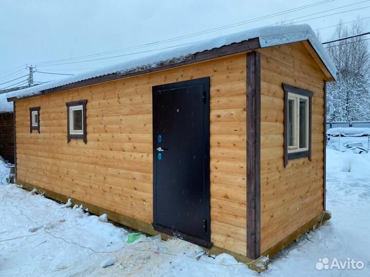 Баня готовая из бруса под ключ перевозная