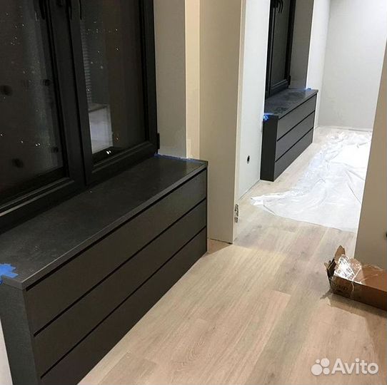 Подоконники и откосы из мдф и массива