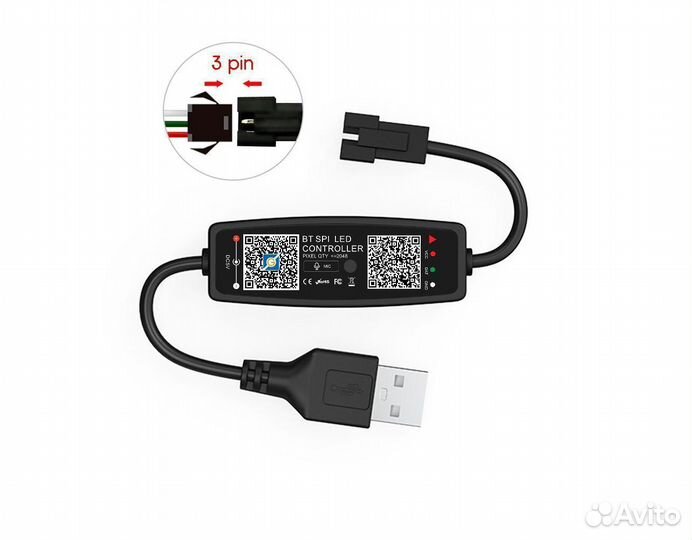 Контроллер Bluetooth, RGB, 3PIN, Огонек OG-LDL43