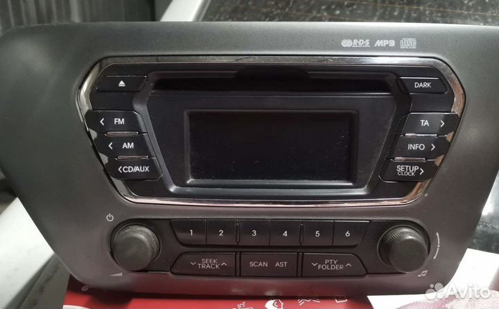 Штатная магнитола на kia rio 3