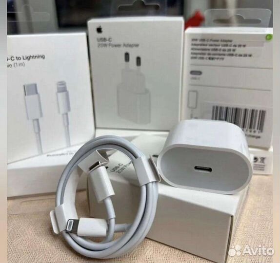 Комплект зарядки на iPhone (адаптер, провод)