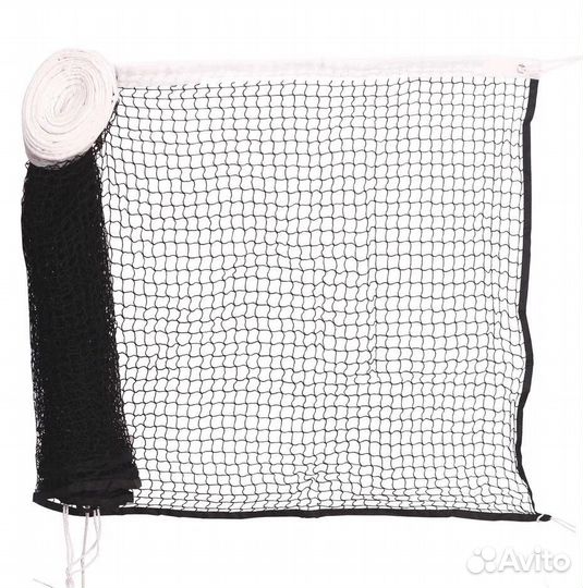 Сетка для бадминтона с тросом черная нить 1,5 мм