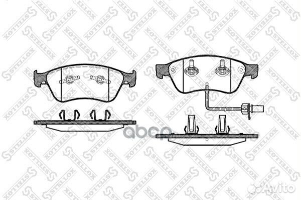 1067 002-SX 1056 02 колодки дисковые п Audi A