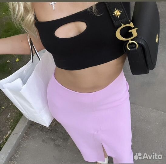 Топ юбка lime XS