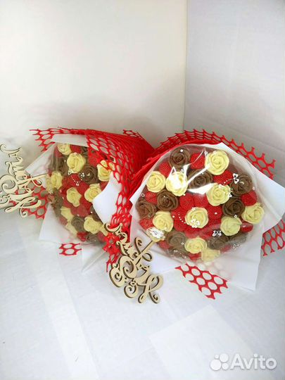 Шоколадный букет, шоколадные розочки, день учителя