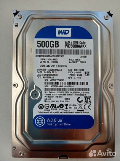 Жесткий диск 500 GB для пк WD5000aakx