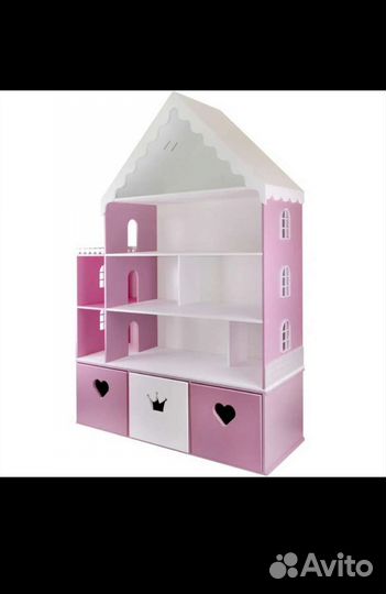 Домик кукольный 160 см (стеллаж, ящики)