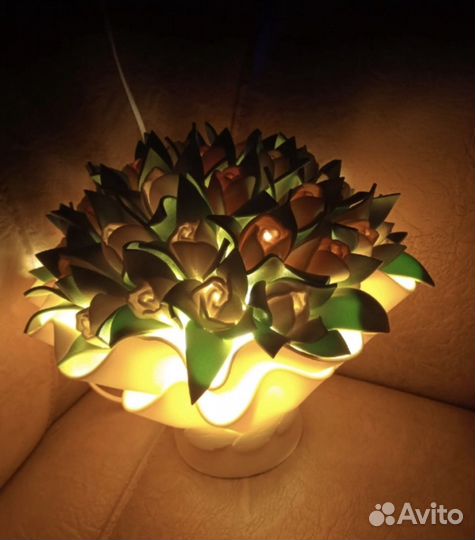 Светильник-букет из изолона ручная работа