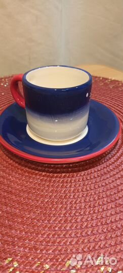 Чайный сервиз новогодний на подставке