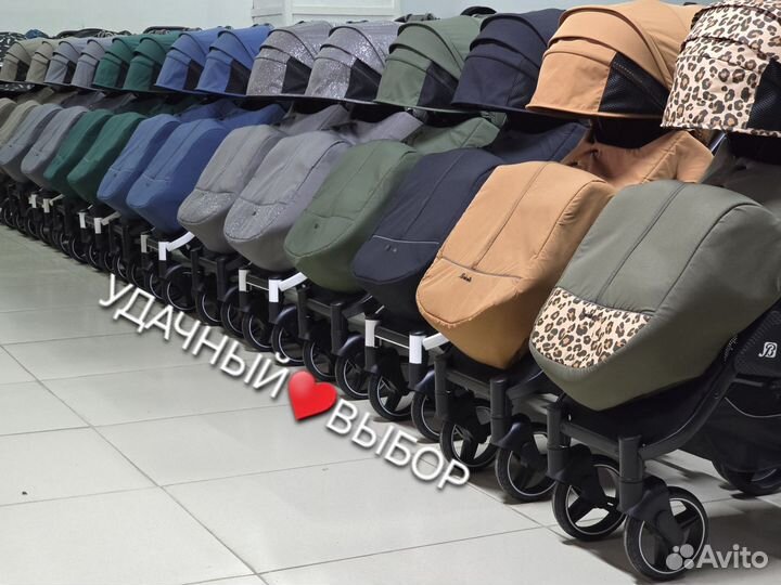 Коляска Baballo 2024 на черной и белой раме