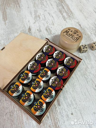 Фишки для нард деревянные