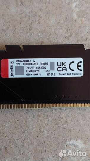 Оперативная память DDR5 5600 Fury 32gb (2x16gb)