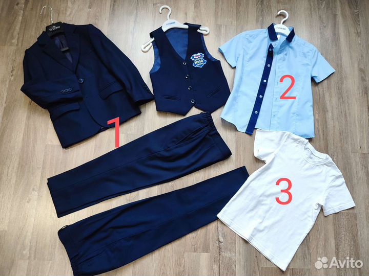 Костюм школьный для мальчика, рубашки, брюки