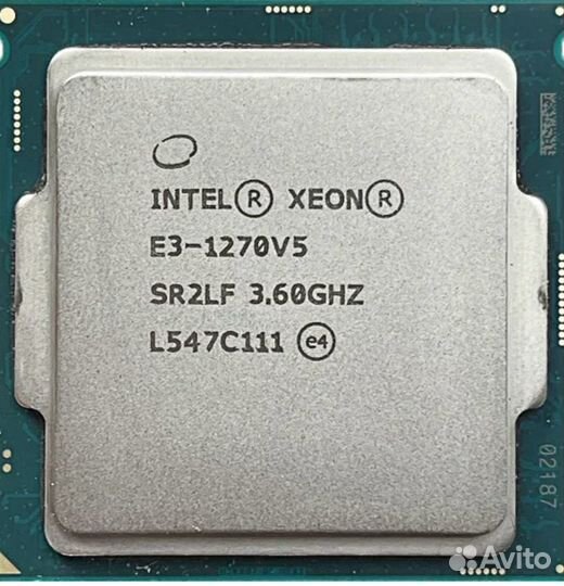 Xeon e3 1270v5
