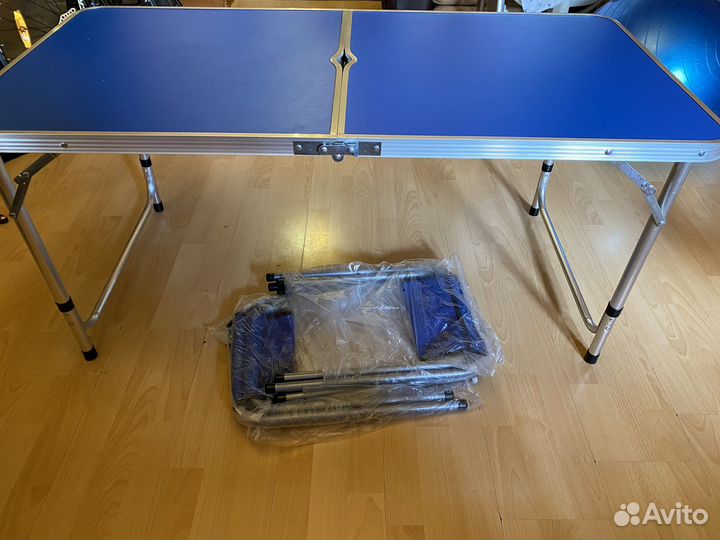 Мебел для пикника Ecos стол-чемодан + 4 стула