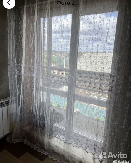 Тюль 4 шт, комплект штор