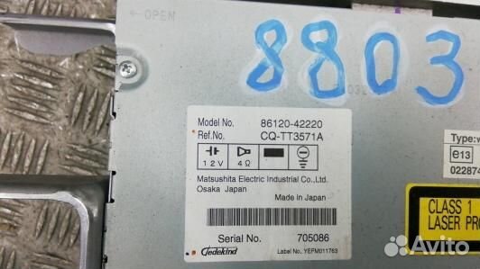 Магнитола toyota RAV 4 ZSA3 (88O03I401)