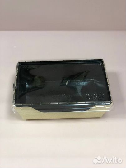 Бумажный контейнер для еды/салатов/роллов