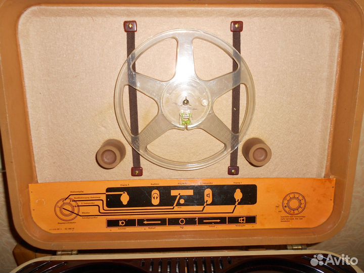 Ламповый катушечный RFT smaragd магнитофон